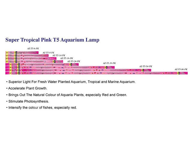 Bóng đèn T5 hồng AZ Super Tropical Pink T5 Tube